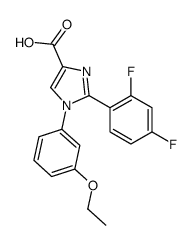 2-(2,4-difluorophenyl)-1-(3-ethoxyphenyl)imidazole-4-carboxylic acid结构式