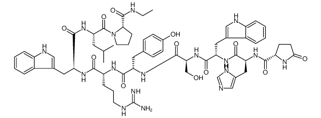 (Des-Gly10,D-Arg6,Pro-NHEt9)-LHRH (salmon) acetate salt picture