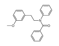 N-[2-(3-methoxy-phenyl)-ethyl]-N-phenyl-benzamide结构式