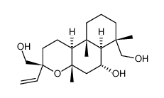 ent-6α,16,18-trihydroxymanoyl oxide结构式