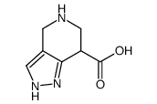 4,5,6,7-tetrahydro-2H-pyrazolo[4,3-c]pyridine-7-carboxylic acid结构式