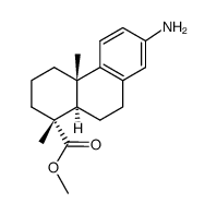methyl 13-amino-deisopropyldehydroabietate Structure