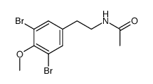 N-(3,5-dibromo-4-methoxy-phenethyl)-acetamide结构式