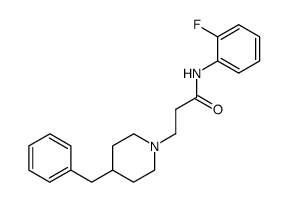 3-(4-Benzyl-piperidin-1-yl)-N-(2-fluoro-phenyl)-propionamide结构式