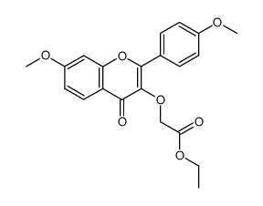 3-Ethoxycarbonylmethoxy-4',7-dimethoxy-flavon Structure