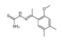 1-(2-methoxy-4,5-dimethyl-phenyl)-ethanone thiosemicarbazone Structure