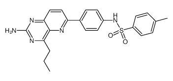 4-n-propyl-6-(4-(toluene-4-sulfonamido)phenyl)pyrido[3,2-d]pyrimidin-2-ylamine Structure