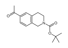 2-Boc-6-Acetyl-1,2,3,4-tetrahydroisoquinoline Structure