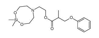 2-(2,2-dimethyl-1,3,6,2-dioxazasilocan-6-yl)ethyl 2-methyl-3-phenoxypropanoate结构式