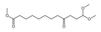 methyl 12,12-dimethoxy-9-oxododecanoate Structure