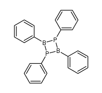 Tetraphenyl-1,3-diphospha-2,4-diboretane结构式