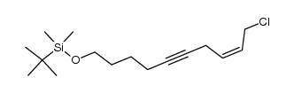 (Z)-tert-butyl((10-chlorodec-8-en-5-yn-1-yl)oxy)dimethylsilane结构式