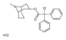 [(1R,5S)-9-methyl-9-azabicyclo[3.3.1]nonan-3-yl] 2-chloro-2,2-diphenylacetate,hydrochloride Structure
