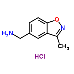 C-(3-Methyl-benzo[d]isoxazol-5-yl)-methylamine hydrochloride结构式