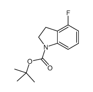 tert-butyl 4-fluoro-2,3-dihydroindole-1-carboxylate结构式