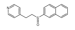 4-(2-(naphthalen-2-ylsulfinyl)ethyl)pyridine Structure