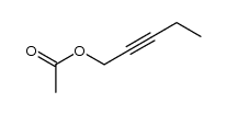 1-acetoxy-pent-2-yne结构式