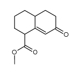 7-Keto-1,2,3,4,4a,5,6,7-octahydro-naphthalin-1-carbonsaeure-methylester结构式