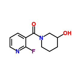 (2-Fluoropyridin-3-yl)(3-hydroxypiperidin-1-yl)methanone structure