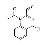 N-acetyl-N-(2-(chloromethyl)phenyl)acrylamide结构式