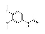 N-(4-methoxy-3-methylsulfanylphenyl)acetamide结构式