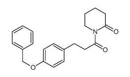1-[3-(4-phenylmethoxyphenyl)propanoyl]piperidin-2-one结构式