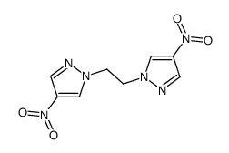 4-nitro-1-[2-(4-nitropyrazol-1-yl)ethyl]pyrazole结构式