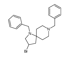 3-溴-1,8-双(苯基甲基)-1,8-二氮杂螺[4.5]癸烷结构式