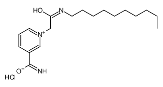 1-[2-(decylamino)-2-oxoethyl]pyridin-1-ium-3-carboxamide,chloride结构式