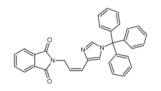 (Z)-N-[3-(1-Triphenylmethyl-1H-imidazol-4-yl)allyl]phthalimid结构式