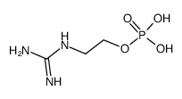 dihydrogen-2-guanidinoethyl phosphate结构式