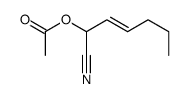 1-cyanohex-2-enyl acetate结构式
