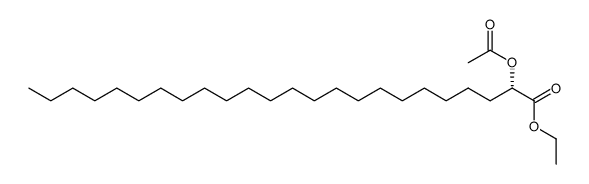 ethyl (2S)-2-acetoxytetracosanoate Structure