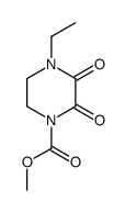 methyl 4-ethyl-2,3-dioxopiperazine-1-carboxylate Structure