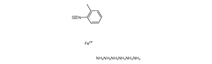 bis(2-methylphenylisocyanide)(tetra(2,3-pyrido)porphyrazinato)iron(II) Structure