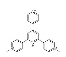 2,4,6-tris(1-methylpyridin-1-ium-4-yl)pyridin-1-ium Structure