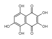 2,3,5,6,8-Pentahydroxy-1,4-naphthoquinone结构式