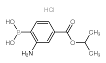 (2-AMINO-4-(ISOPROPOXYCARBONYL)PHENYL)BORONIC ACID HYDROCHLORIDE structure