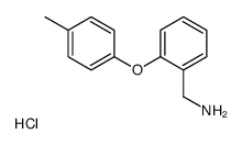 (2-(对甲苯基氧基)苯基)甲胺盐酸盐结构式