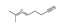 6-methyl-hepta-4,5-dienenitrile Structure