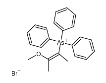 (Z)-(3-methoxybut-2-en-2-yl)triphenylarsonium bromide Structure