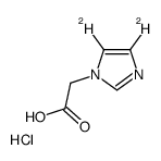 Imidazol-1-yl-acetic Acid-d2 Hydrochloride结构式