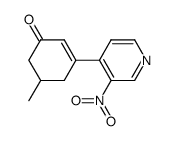 (±)-5-methyl-3-(3-nitropyridin-4-yl)cyclohex-2-enone Structure