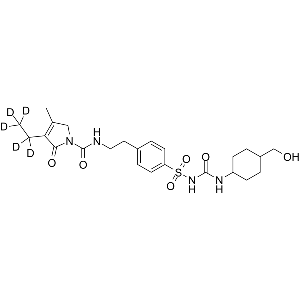 (Rac)-trans-Hydroxy Glimepiride-d5 Structure