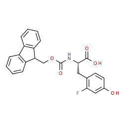 N-Fmoc-2-fluoro-L-tyrosine Structure