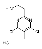 2-(4,6-dichloro-5-methylpyrimidin-2-yl)ethanamine,hydrochloride结构式