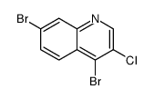 3-Chloro-4,7-dibromoquinoline结构式