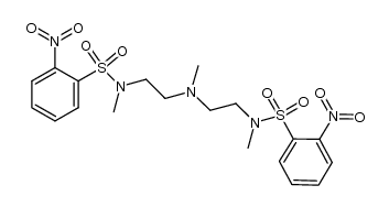 N,N'-(2,2'-(methylazanediyl)bis(ethane-2,1-diyl))bis(N-methyl-2-nitrobenzenesulfonamide) Structure
