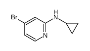 4-溴-2-(N-环丙基氨基)吡啶结构式