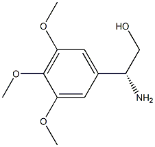 (2R)-2-AMINO-2-(3,4,5-TRIMETHOXYPHENYL)ETHAN-1-OL结构式